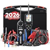 VDIAGTOOL V500 Pro Automotive Circuit Tester, Power Circuit Probe Tester Breaker Finder Tool, 9/30V Electrical Open Short Circuit Finder, Multimeter/Oscilloscope/Relay/Injector Test