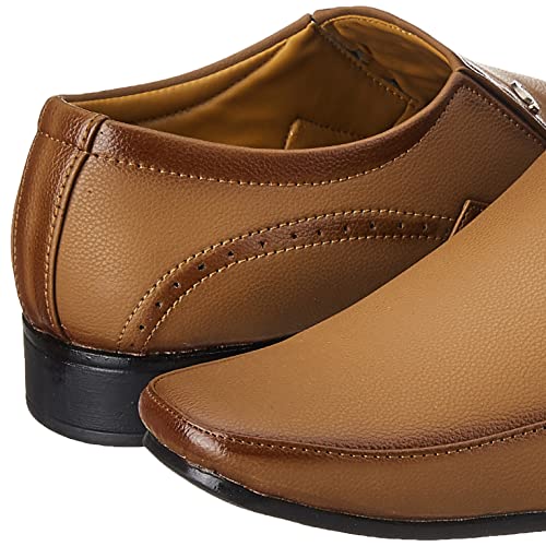Image of Centrino Mens Formal Shoes |Slip-On Men's Formal Shoe | Stylish Non-Lace Design | Soft Cushioned Insole for Comfort | Perfect for Office & Formal Wear (20225)