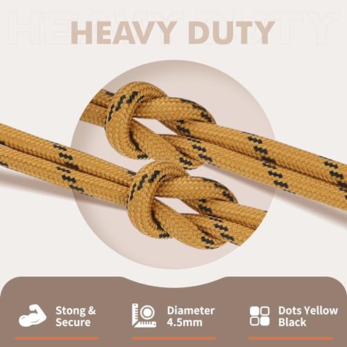 Image of Stepace 2 Pairs Round Heavy Duty Boot Laces for Hiking and Work Boots