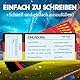 12x Einladungskarten Kindergeburtstag Fussball Eintrittskarte - Coole Einladungskarten Kindergeburtstag Junge Mädchen - Ideal für Sportveranstaltungen und Fußballpartys