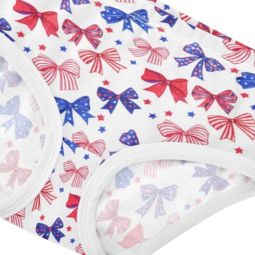 Joisal Watercolor Red Blue America Girls Underwear Toddler 2t Cotton Cute Panties Girl Stylish Undies Kids Briefs4