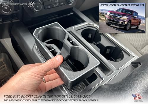 Portavasos para Ford F-150 2015-2020 centro consola miniatura 3