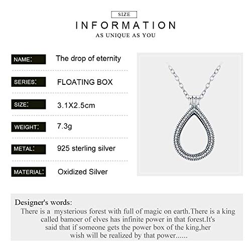 Collier médaillon flottant pour sublimer vos tenues de soirée - 2