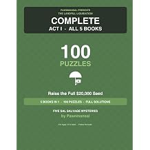 The Landfill Liquidation Complete Act I All 5 Books in 1 - 100 Large-Print Word Puzzles with Full Solutions