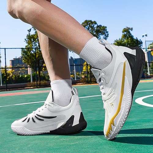 Image of Men's High-Top Basketball Shoes Anti-Slip and Wear-Resistant Soles Running Shoes Graffiti Design Fashionable Sports Shoes