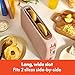 bella 2 Slice Slim Toaster, Fits-anywhere™ Kitchenware, 6 Setting Shade Control with Reheat & Cancel Buttons, Fits sourdough, 10” Long Slot, Anti Jam & Auto Shutoff, 900 Watt, Blossom