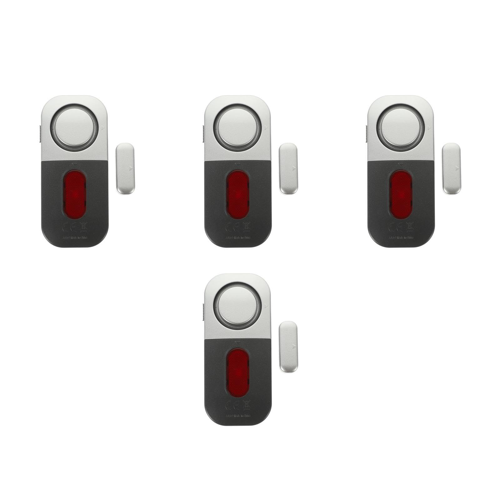 OSALADI 4 Piezas Alarma De Puerta y Ventana Imanes Puertas Alarmas De Puerta Para La Seguridad De Los Niños Alarma De Ventana Puertas y Ventanas Abdominales Familiar