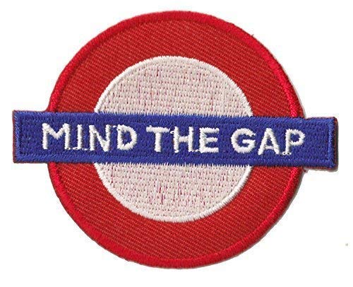 Patche écusson brodé Mind the Gap London londres patch thermocollant