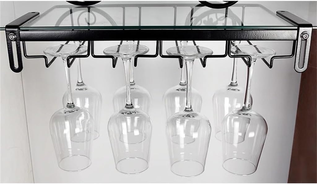 Nail free red wine glass holder upside down ornament(D)