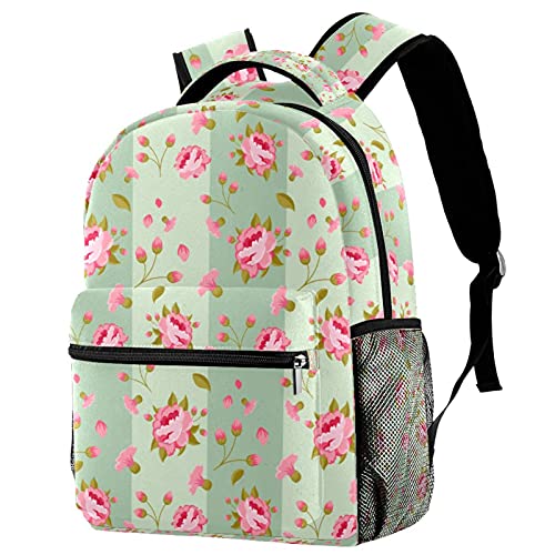 Sac à dos d'école léger motif pissenlit multicolore pour enfants