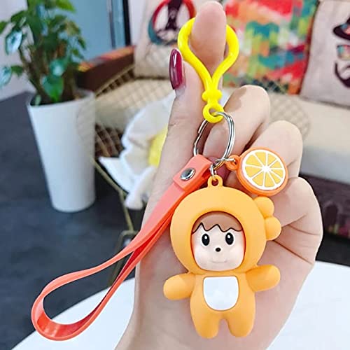 Mania The best metal keychain gift for loved ones and friends (Orange)