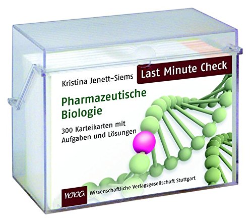 Last Minute Check - Pharmazeutische Biologie: 300 Karteikarten mit Aufgaben und Lösungen Last Minute Check - Pharmazeutische Biologie: 300 Karteikarten mit Aufgaben und Lösungen