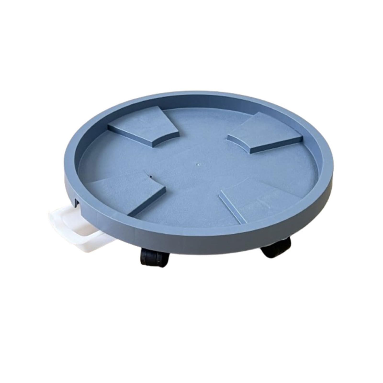 Kx9Lb8d plant saucer Round Flower Pot Movable Tray with Wheel Saucer Plant Stand flower pot saucer(Gris,Medium)