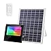 LEDMO Luz Solar Exterior RGB Mando a Distancia 200W, Foco Solar LED Luz 4 modos 16 colores con control remoto,Iluminación Solar Hasta 15 HORAS de Luz 25000LM
