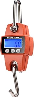 Digital Crane Scale 300kg/660lb Portable Mini Handheld Electronic Scale Fishing Scale, Hunting, Travel Luggage Weight, Farm Weighing, Father's Gift, Industrial Crane Scale (Bright Orange)