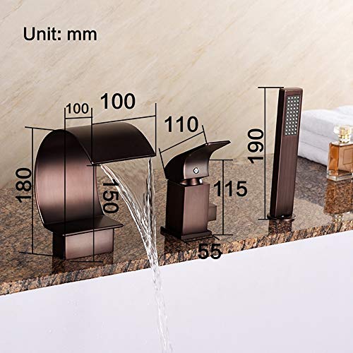 Robinet lavabo cascade LED contre les brûlures en salle de bain