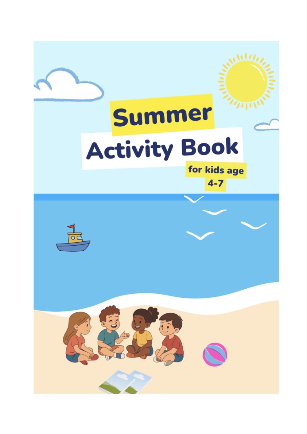 Summer Activity Book for kids age 4-7
