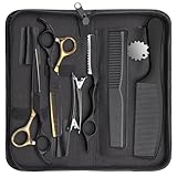 GREATRICH Forbice per Sfoltire i Capelli, Forbici Parrucchiere Professionali Barbiere, Set...