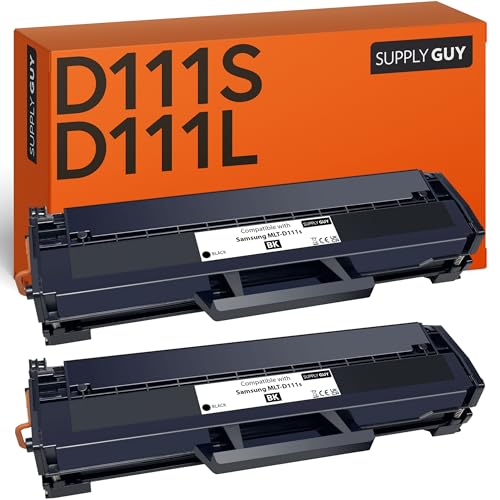 Supply Guy MLT D111S Cartuchos de Toner Compatible con Samsung MLT D111S para Samsung Xpress M2070W Xpress M2026W Xpress M2070F Xpress M2070FW Xpress M2022W Multipack 2 Toner M2070W M2026W MLT D111L