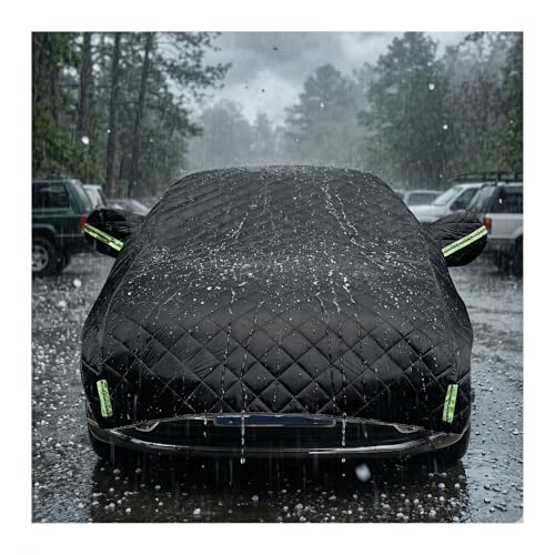 Image of Hail car Cover for Lincoln Zephyr 2006,Heavy Duty 5-Layer Padded Anti-Hail Half Car Cover, All-Weather Waterproof, UV Sun-Resistant & Scratchproof-RF578