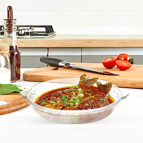 Doitool Glass Pie Plate 8 Inch Round Deep Dish Pie Pan With Handles For Pie Baking And Cheese Cakes #TOP3