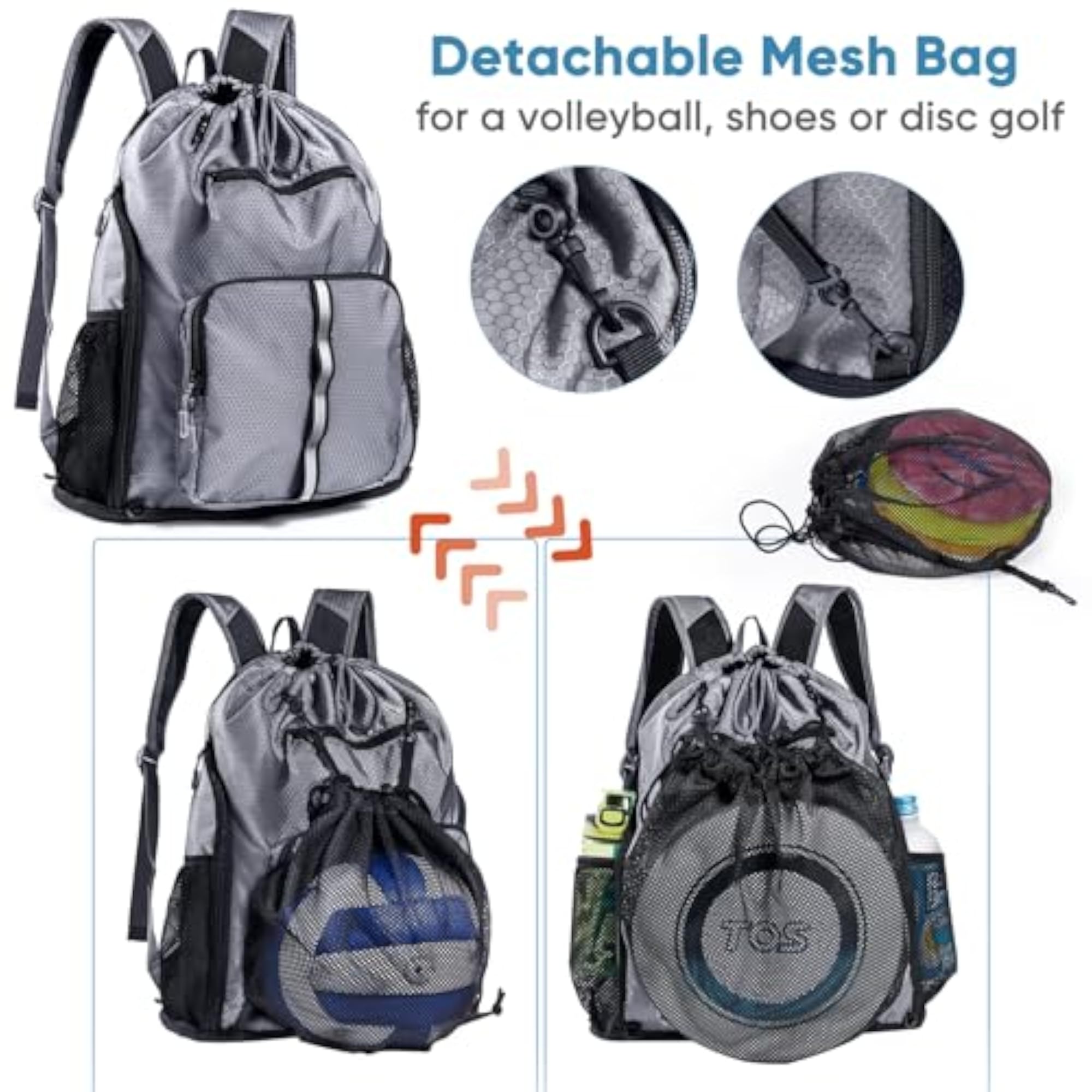 Large Beach Backpack Waterproof Sandproof