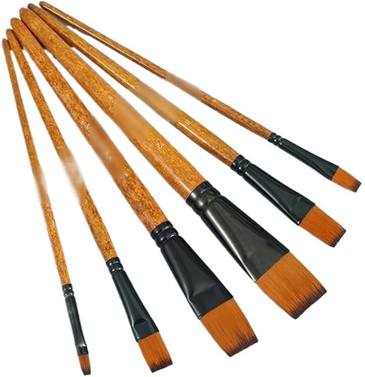 FUOEN ナイロンペイントブラシ油絵水彩ブラシオイルブラシペイントブラシアート絵画用品