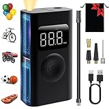 Cordless Tire Inflator Portable Air Compressor,Portable Air Pump For Car Tires,Inflation Electric Ti