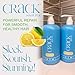 CRACK HAIR FIX Shampoo and Conditioner Set, 33.8 oz Each | Anti-Frizz Hair Products for Damaged Hair, Bond Repair, Curl Care, Humidity Control, and Color Protection
