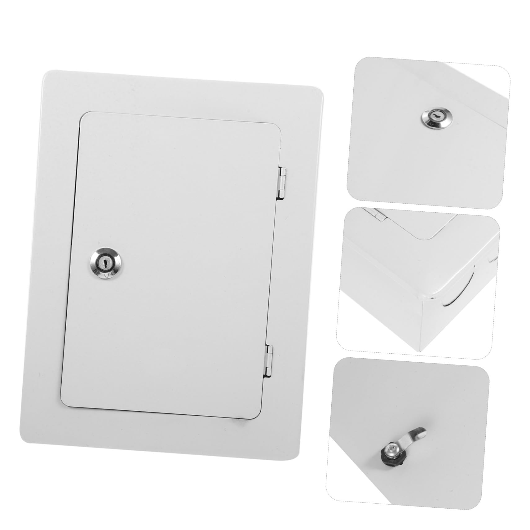 Gatuida Boîte de Jonction Électrique Étanche Protection Électrique Blanche en Acier Laminé à Froid et Couvercle Sécurisé pour Applications Extérieures