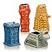 DOCTOR WHO Geeki Tikis Set of 4 | Eleventh Doctor, Tardis, Dalek, & K-9