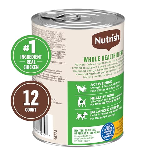 Image of Nutrish Chicken Pate Wet Dog Food, 13 oz. Can, 12 Count (Rachael Ray)