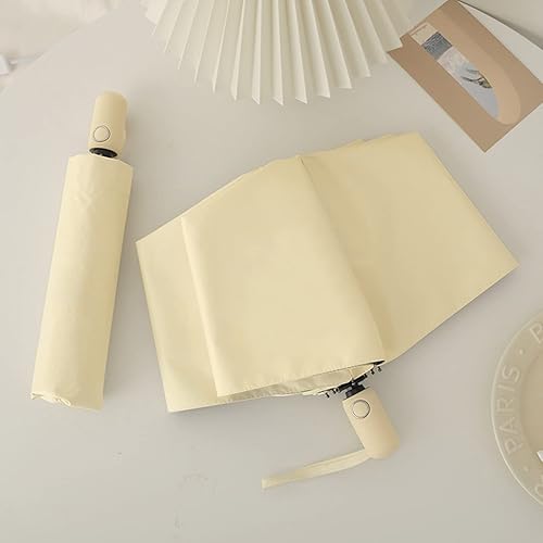 Miniatura 5 de Paraguas solar con protección UV UPF 50+ compacto portátil para viaje, parasol de apertura automática a prueba de viento e impermeable, plegable,