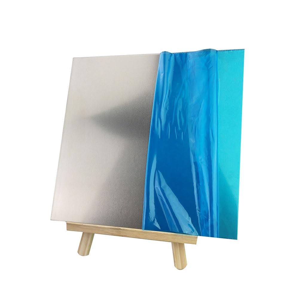 alluminio metallo Stampaggio di materiale for lavorazione a macchina di lastre piane in metallo di alluminio industriale con pellicole protettive decorativo piegabile(300X300x2.0mm 1pcs)