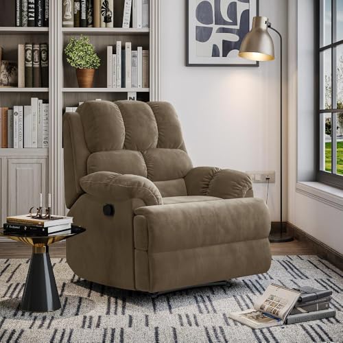 Image of Wakefit Recliner | 3 Year Warranty | Recliner Sofa 1 Seater, XpertGRID Technology, Designed for Supreme Comfort & Relaxation, Easy DIY Assembly, 145 kg Weight Capacity, Virelia (Stone)