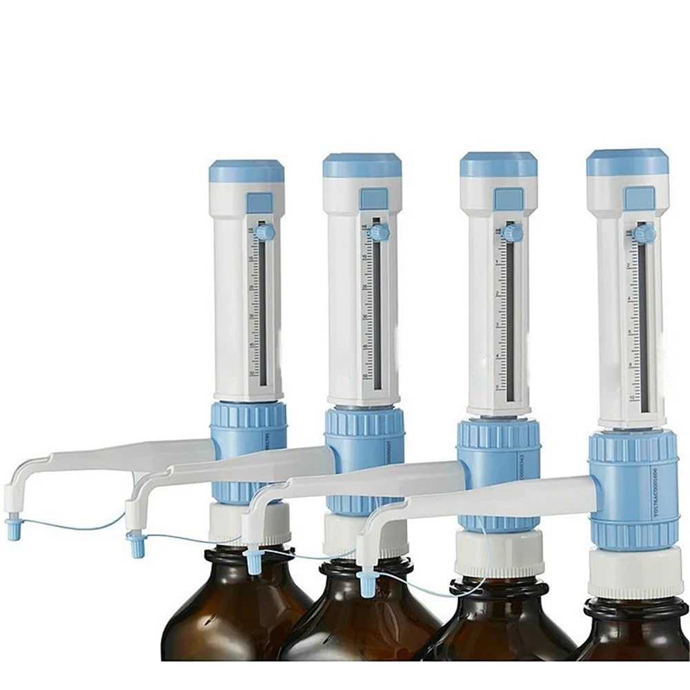 Equipos y suministros de laboratorio Dispensador de tapa botella sin reactivo marrón, kit laboratorio, herramienta 1-10 ml