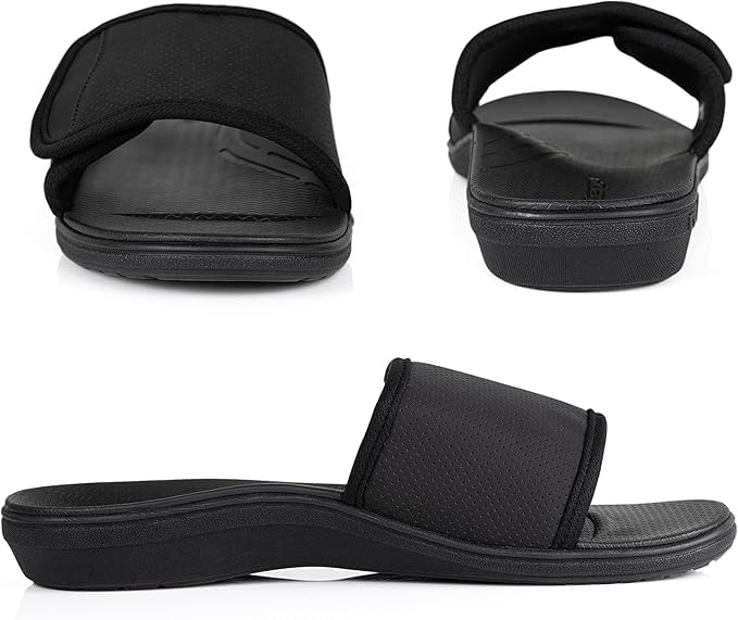 PowerStep Women's Arch Support, Plantar Fasciitis Relief Slide Sandal2