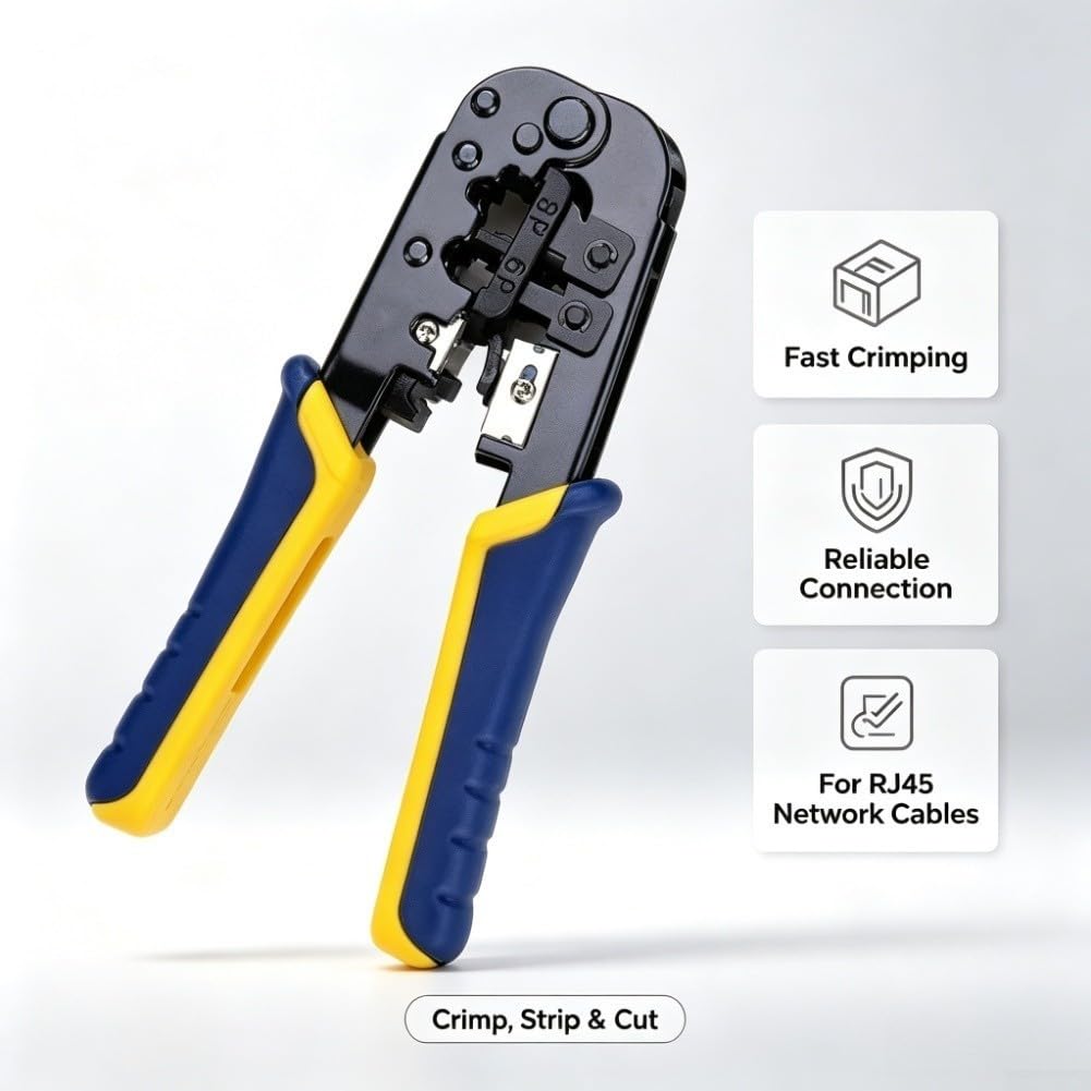 Pinza Crimpatrice Rete per 3in1 Acciaio per rj45 RJ11 Pinza Crimpatrice