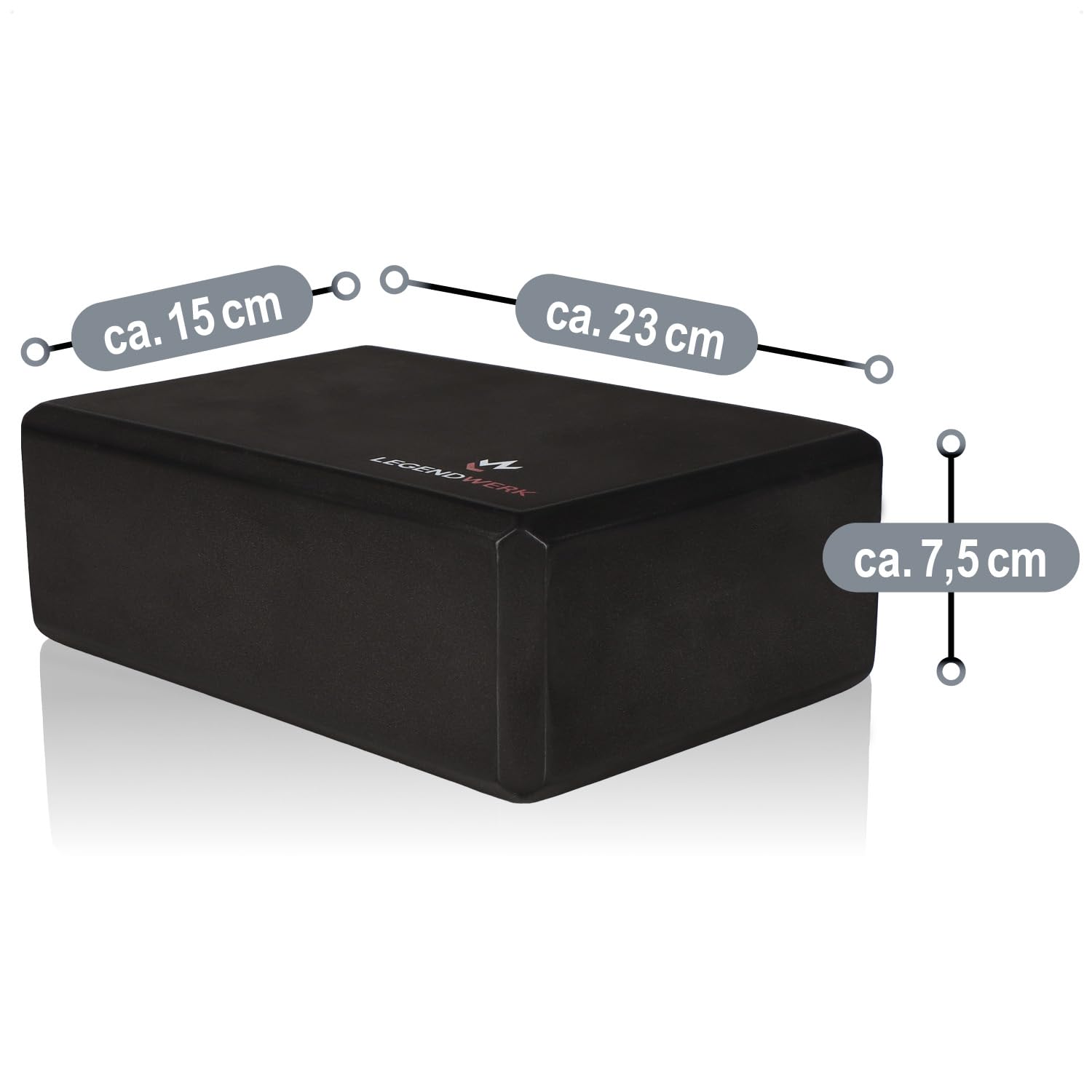 Yoga Block robuste et antidérapant - pack de deux blocs de yoga pour Pilates, méditation, fitness - accessoires de yoga pour débutants et utilisateurs avancés
