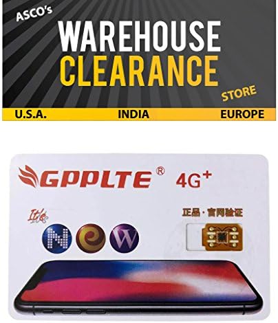 GPPLTE4G+ Pro2 for iPhone X/8/8p/7/7p/6s/6sp/6p Unlock Card（White）