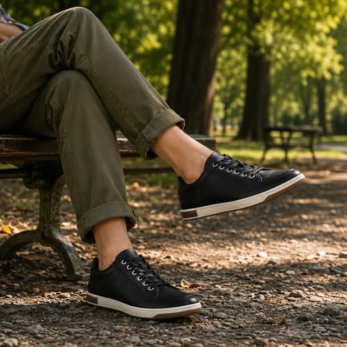 Image of Jousen Men's Casual Shoes Dress Sneakers | Business Casual, Lightweight, Memory Foam Insole, Retro Simple , Non-slip, Casual, Office, Daily Commute, Walking