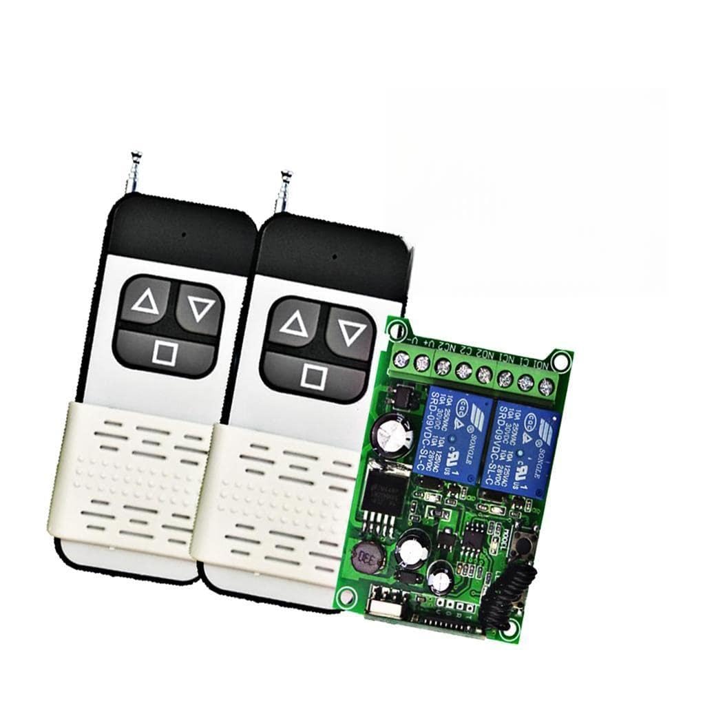 433MHZ DC12V-48V Wireless Remote Control Switch 2CH Relay Receiver 3 Button-image-24