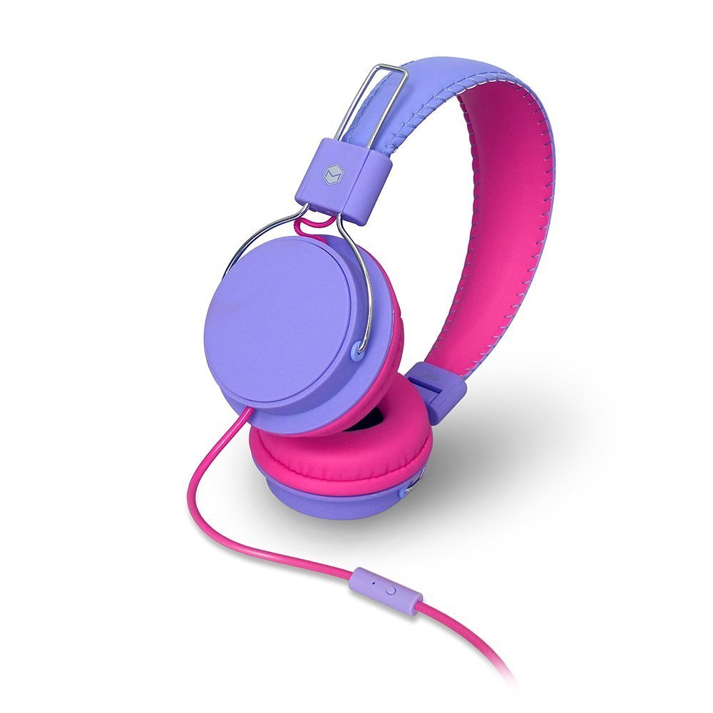 MQHT570PUR Earfoam Layers High Performance Headphones with Mic, Purple