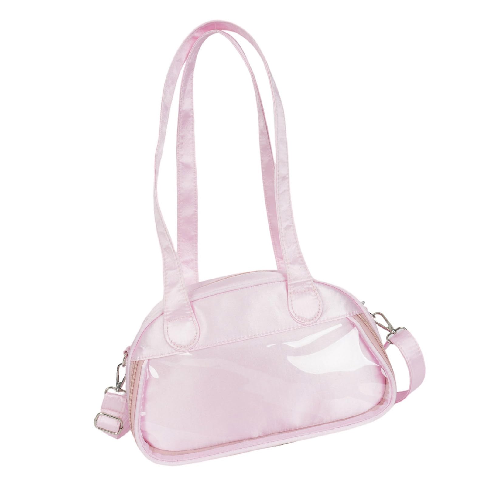 Jazuaiao PU Leather Crossbody Bag for Pin Display Lovely Itabag Sweet Bows Shoulder Bag School Messengers Lovely Itabag Pu Leather Shoulder