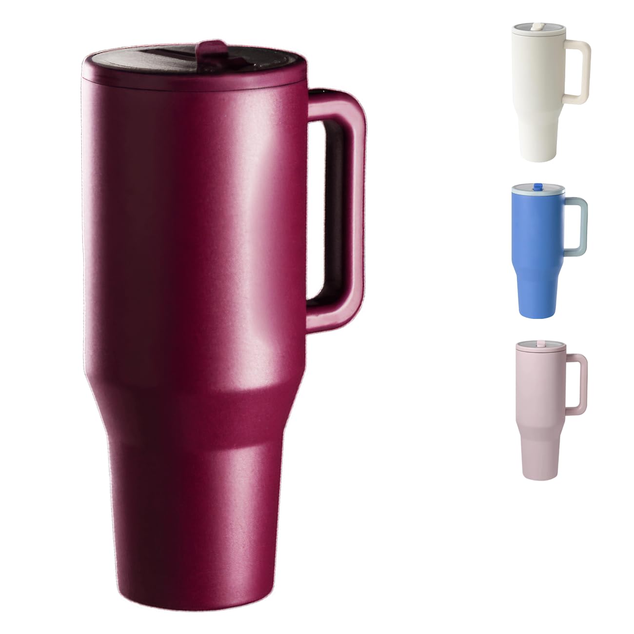 ZHUIYIWIN Tumbler with Folding Straw and Handle