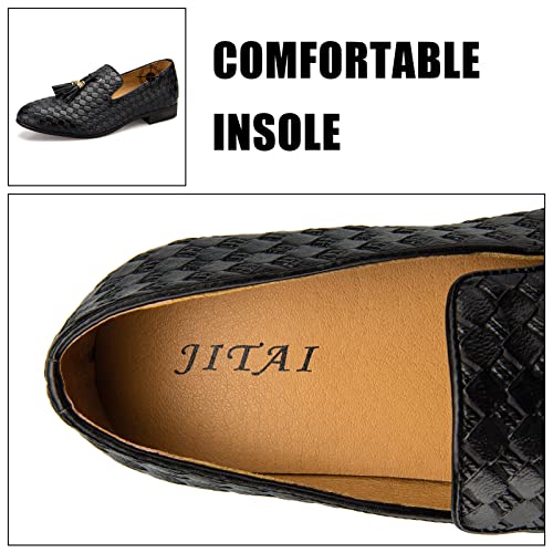 Image of JITAI Men's Fashion Loafers Wedding Shoes Loafers for Men Party Shoes