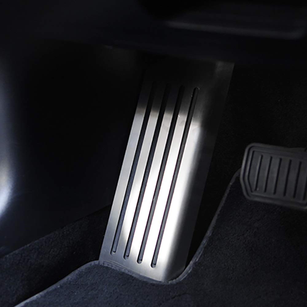Pedały Samochodowe,Pedał Auto Foot Pedał Pedał Pokrywy dla Tesla Model 3 Akcesoria ze stopu aluminium Akcelerator Hamulec Reszta Pedał Model Three (Color : 3 pedel)