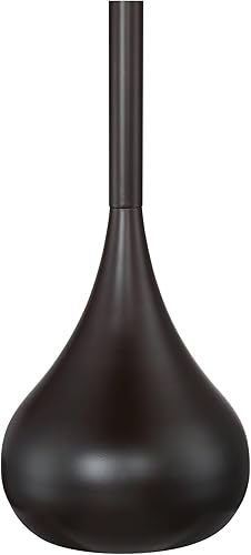 Miniatura 3 de Possini Euro Design Moderne - Lámpara de pie moderna de mediados de siglo de 62 pulgadas de alto con enchufe inteligente, metal de bronce suave,