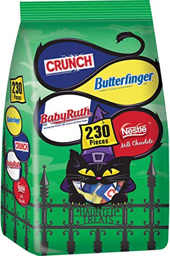 Ferrero Assorted Bulk Chocolate Candy Bag, Fun Size Mix of Butterfinger, Crunch, Baby Ruth & Milk Chocolate Bars (230 Count)