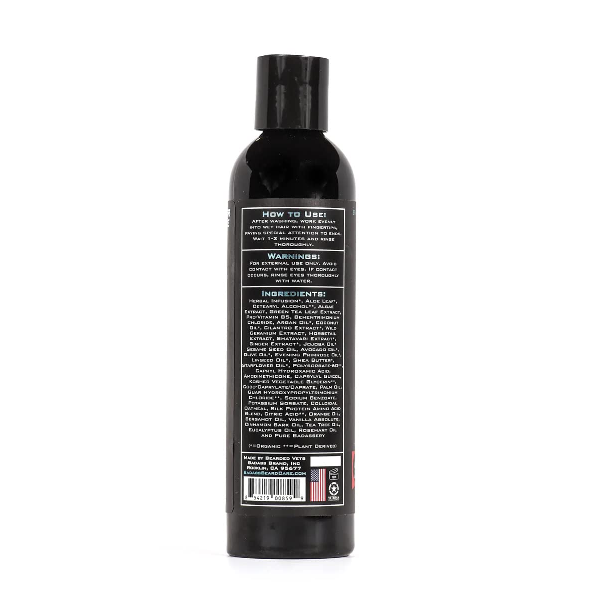 Badass Beard Care Beard Conditioner For Men - THE SODA JERK, 8oz - Made of Natural Ingredients for A Healthy, Soft, & Itch Free Beard and Mustache